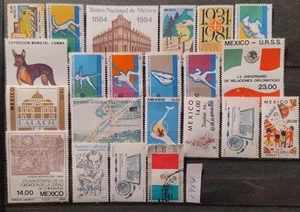 Mexico Stamp 1984 22 lot all different most used as seen, combine shipping - Picture 1 of 2
