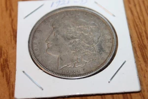1921-D Morgan Silver Dollar - Last Year Issue 90% - Picture 1 of 4