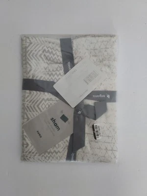 West Elm Pillow Sham - Euro  - Gray Abstract - Organic Sateen - NEW - Image 1 of 2