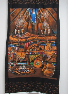 Princess on a Pea FABRIC PANEL 'FIRST NATIONS' OOP! RARE! - Image 1 of 4