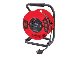 Faithfull 40m 13A Heavy Duty Cable Reel - Picture 1 of 1