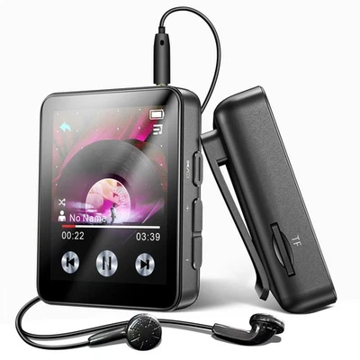 Mini Reproductor MP3 Música 128GB Bluetooth 5.3 Grabadora De Voz con Auriculares - Imagen 1 de 4