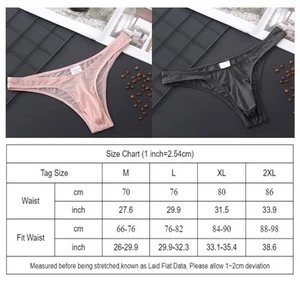 Bikini de malla de tiro bajo para hombre Tanga transparente Tanga Calzoncillos Tanga Ropa interior de natación - Imagen 1 de 9