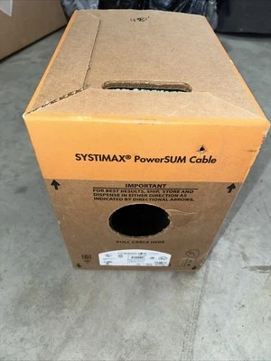 Systimax 106871809-1061C PowerSUM, Cat 5e U/UTP Cable, Non-Plenum, Blue  420 Ft. - Image 1 of 3