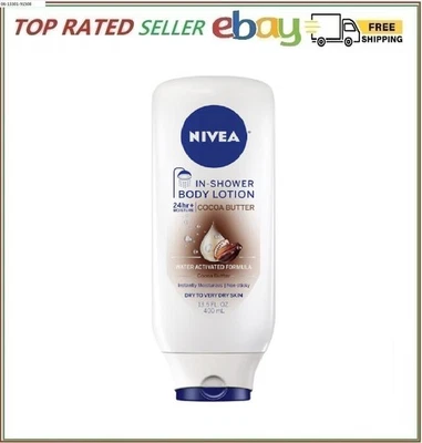 NIVEA Cocoa Butter In Shower Lotion, Body Lotion for Dry Skin, 13.5 Fl Oz Bottl - Image 1 of 4