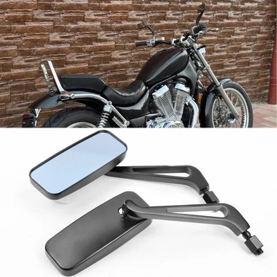 Черные прямоугольные зеркала заднего вида для Suzuki Intruder VS 700 750 800 1500 1400 - Изображение 1 из 4