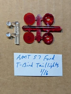 LUCES TRASERAS AMT 57 FORD T-BIRD ¡NUEVAS! 1/16 - Imagen 1 de 1