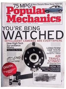 2008 Popular Mechanics Magazine January You're Being Watched, Air Travel Stinks - Picture 1 of 2