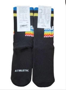 HAPPY SOCKS Calze Donna Nere Atletiche Supporto Arco Calze Ammortizzate 5,5-9,5 Nuove con Etichette - Foto 1 di 1