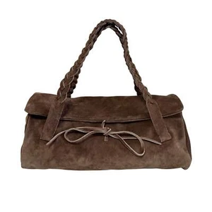 MIU MIU Archive Brown Suede Shoulder Bag - Picture 1 of 18