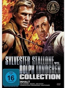 SYLVESTER STALLONE vs. DOLPH LUNDGREN Collection SHOOTER Escape 4er DVD Box - Imagen 1 de 1