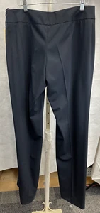 Women’s Akris Punto Blue Wool Straight Leg Dress Pants Size 14 NWT - Picture 1 of 10