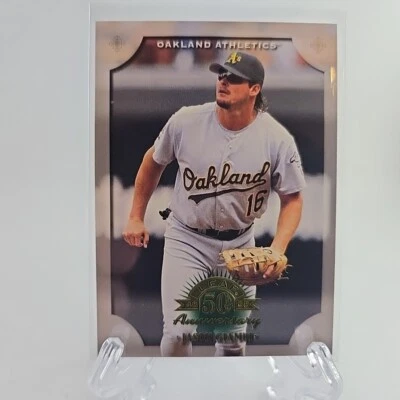 Hoja 1998 - #4 Jason Giambi 50 aniversario Oakland Athletics  Foto 1 de 4