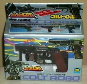 Vtg Robo Dino Tyranno Bot GUN laser original Tek Toys chrome