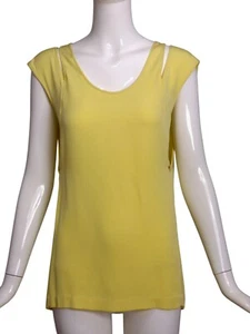 ALEXANDER WANG- NWT Yellow Crepe Blouse, Size 2 - Picture 1 of 5