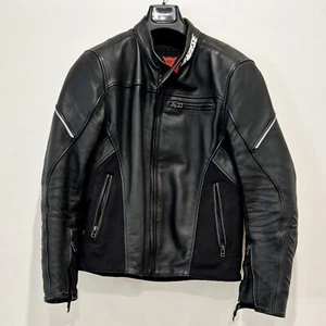 Dainese G. Cage Pelle Leather Jacket - Black - Mens Size 50 VGC - FAST FREE POST - Picture 1 of 8