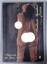 Playboy Centerfold Collector Cards August Set DONNA EDMONDSON AUTOGRAPHED TOPPER