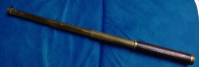 Longue-vue ( lorgnette ) XIXe , sans marque de fabriquant, cuivre jaune et rouge - Photo 1/4