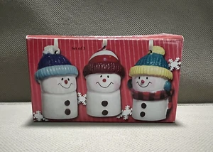 Candles GiftCo INC Set of 3 "S'More Love" Candles Cute Snowmen (G43B) - Picture 1 of 13