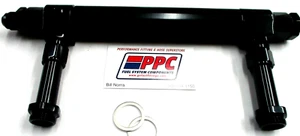 Telescopic Adjustable Billet Fuel Log Holley 4150 or 4500 Show Polished Black - Picture 1 of 2