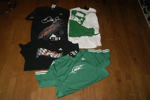 Lot of 4 Nascar Dale Earnhardt Jr Shirts Tee Black White Green Sz S M L XL 2XL - Picture 1 of 6