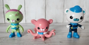 2010 Octonauts Captain Barnacles Professor Inkling Tweak Bunny Figures Lot - Picture 1 of 4