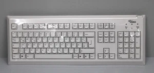 Fujitsu Siemens KBPC SX S26381-K397-V120 QWERTZ Deutsche Tastatur PS/2 Hellgrau - Bild 1 von 6