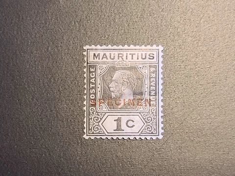 Mauritius Specimen Stamp KGV 1 Cent Mint Never Hinged MNH Cover