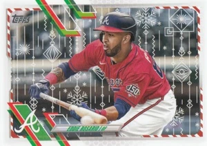 EDDIE ROSARIO TOPPS HOLIDAY METALLIC SNOWFLAKE PARALLEL BRAVES #19 2021 21 - Picture 1 of 1