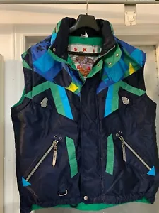 Vintage fila multi color ski vest rare Italy team insulated size large - Picture 1 of 5