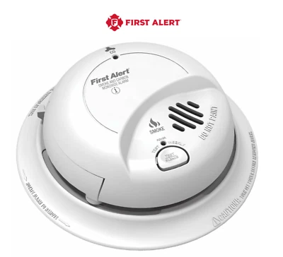 First Alert SCO2B CARBON MONOXIDE & SMOKE ALARM COMBO DETECTOR, Battery Powered