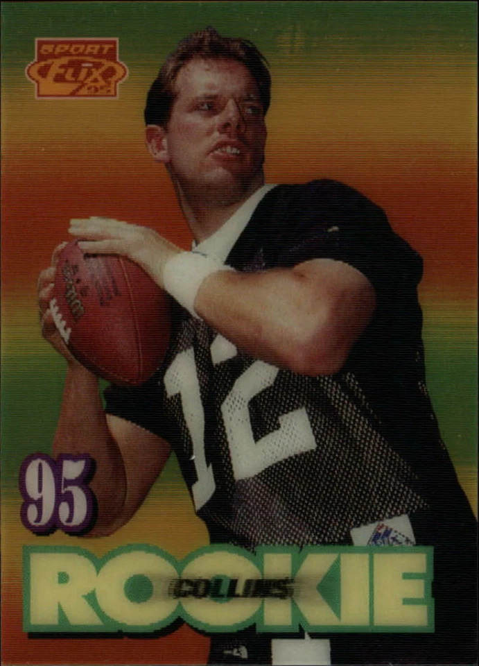 1995 Pinnacle Sportflix #122 Kerry Collins  RC-Rookie Panthers - Image 1 of 1