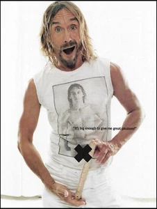Iggy Pop es lo suficientemente grande a página completa color pin-up foto 8 x 11 impresión - Imagen 1 de 3