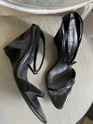 Sandalias Sergio Rossi de cuero negro Foto 1 de 4