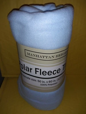  Baby Powder Blue Polar Blanket 50"x 60" by Manhattan Heights - Image 1 of 3