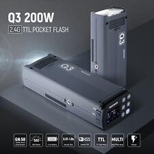 NEEWER Q3 200Ws 2.4G TTL Flash (2nd Version),1/8000 HSS Strobe Light Photography