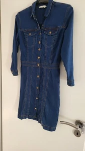 Jeanskleid,Gr.38,blau,Hemdkragen,Stretch,Druckknöpfe,Länge ca.92 cm, - Bild 1 von 5