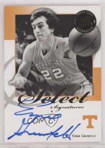 2008-09 Press Pass Legends Select Signatures Ernie Grunfeld (Blue Ink) Auto