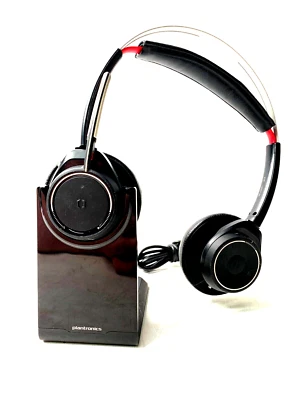 Plantronics Voyager Focus UC Bluetooth Headset w/Base 203079-01 - No BT Dongle - Image 1 of 4