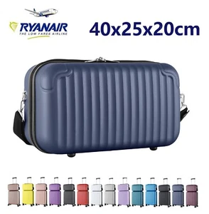 Beauty case Traccolla 40x20x25 cm Ryanair o set 2 Bagaglio a mano ABS 999 - Foto 1 di 57