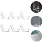  6 Pcs Tray Rack Plastic Photo Easel Stand Display Plate Stands