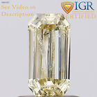 0.76 cts. CERTIFIED Baguette Cut I1 Greenish Yellow Loose Natural Diamond 29206