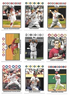2008 Topps Baseball Trading Cards / Pick / Choose from list #s 251 - 500 / mb42 - Image 1 of 4
