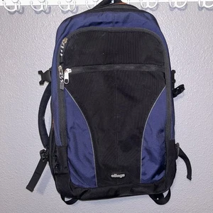 eBags Travel Backpack Convertible eTech Weekender Carry On 22x14x7 Blue & Black - Picture 1 of 12