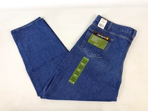 Carhartt B167 DST Blue Denim Jeans Loose Fit 44x30 Neu Neu mit Etikett Nos Workwear Work - Bild 1 von 10