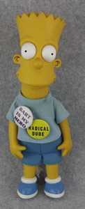 The Simpsons 1990 Bart Simpson 12" Figure W/ Vintage Bart Buttons Radical Dude - Picture 1 of 8
