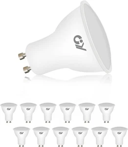 GU10 LED Bulbs 12 Pack Spotlight Cool White 6500K,8W 800lm Energy Saving LED Bul - Picture 1 of 10