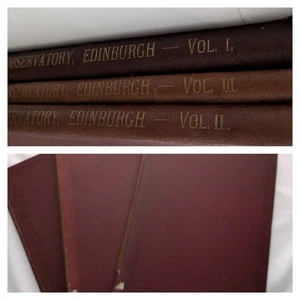 Annals of the Royal Observatory Edinburgh Vol 1 2 3 Astronomy 1902 + Ex-Lib - Picture 1 of 19