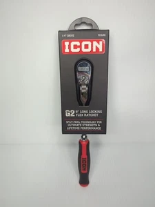 Icon R1LKG 1/4” Drive Ratchet G2 9” Long Locking Flex Ratchet New - Picture 1 of 2