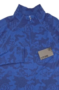 Neu mit Etikett Herren G/FORE Exploded Icon Camouflage Luxe 1/4-Reißverschluss Oberteil Shirt Gr. M blau Surf - Bild 1 von 5